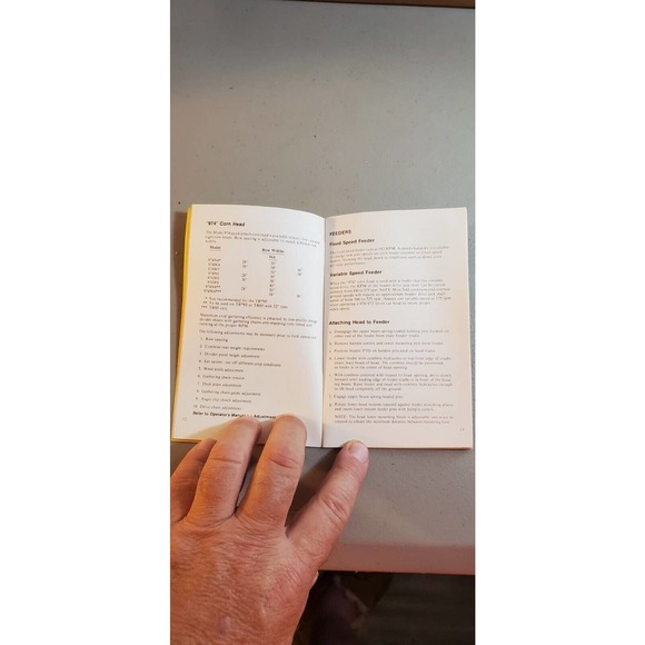 1983 Sperry New Holland TWIN ROTOR combine operation manual - Picture 3 of 5